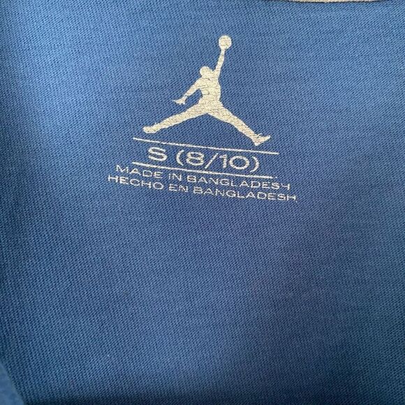 Air Jordan youth boys S Crewneck short sleeve t-shirt blue - Picture 4 of 6